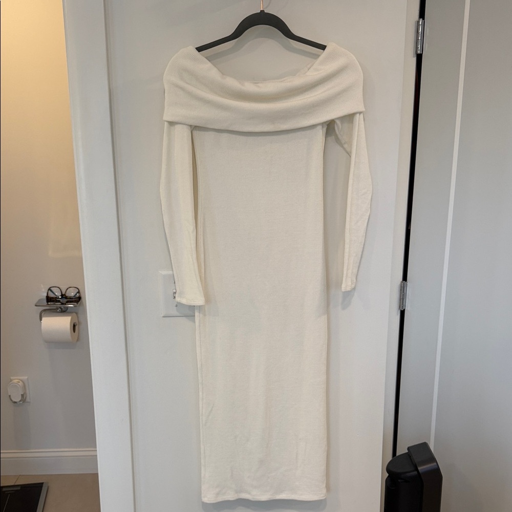 Enza Costa Ribbed Cream Top